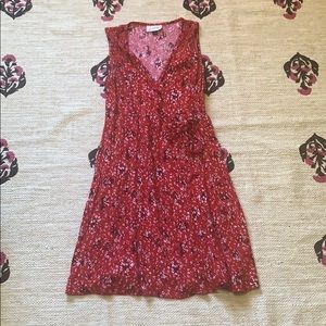 Wrap fit and flair summer dress